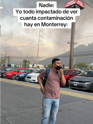 A post by @juliolopezjl on TikTok caption: Se puso fuerte el asunto hoy! 😔 #monterrey #contaminacion #mty 