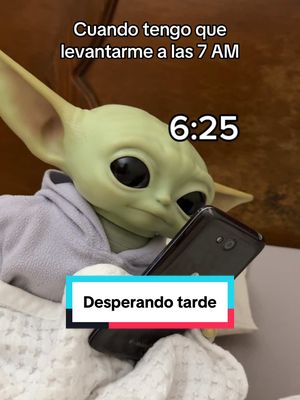A post by @yodabeibi on TikTok caption: Me traicionó el sueño 😞 #humor #sueño #reloj 
