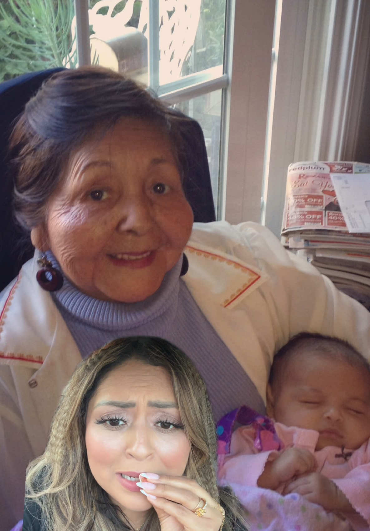 A post by @mgfoley on TikTok caption: Whatcha think? 😍 I love you grandma… Can’t believe i was able to hug you with this cool app @SelfyzAI_official  #viral #ai #avafoley #fy #bsf #blowup #unbelievable #relatable #herstoryaminated  #selfyzai #selfyzaihug #momoftiktok #trending #tryit #crazy #omg    #greenscreenvideo 