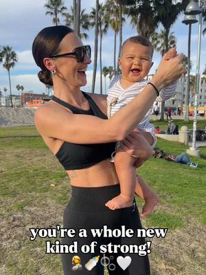A post by @lisafiitt on TikTok caption: Staying as consistent as I could with my training has helped so much! A new version of myself I never knew before 🥹🫶🏼✨ #fyp #postpartum 