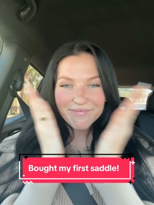 A post by @equestrianvibes on TikTok caption: I JUST BOUGHT MY FIRST SADDLE 😭😭😭😭 #equestrianvibes #equestrian #horses #horsebackriding 