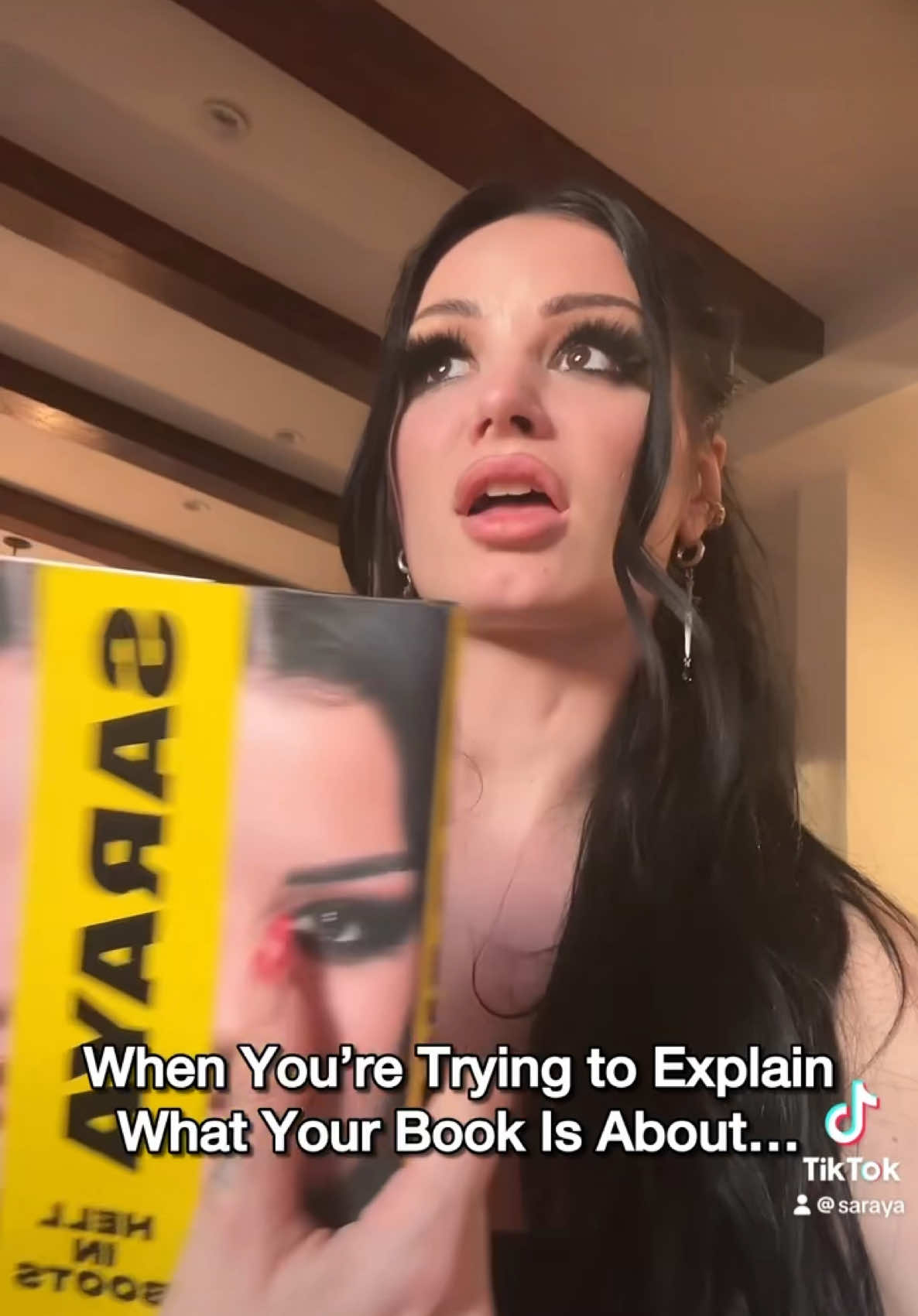 A post by @saraya on TikTok caption: 5 days till my memoir is out!!! 😮‍💨 order yours now! 🥹❤️‍🔥 click link in bio!