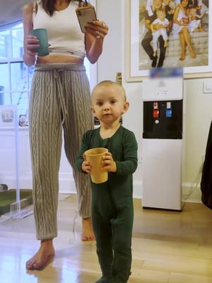 A post by @tlctv on TikTok caption: Cutest challenge ever! 🥰 Watch this little one take on the water-carrying challenge like a pro! 📺 #TheBaldwins is on Sundays at 10/9c!