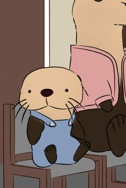 A post by @naturalhabitok on TikTok caption: Fun fact: Otters have valve-like structures in their ears and nostrils that close underwater, keeping water out. It can also be used to shut out bickering parents.🦦👂🐞 CHECK OUT OUR MERCH IN OUR BlO #naturalhabitatshorts #naturalhabitat #naturalhabitok 