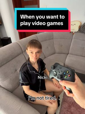 A post by @loczniki on TikTok caption: She’s tired = I’m tired 🙃 Why do I always have thousand of side quests before going to sleep 😫