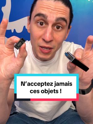 A post by @batzair on TikTok caption: Si on vous propose un de ces objets, FUYEZ 