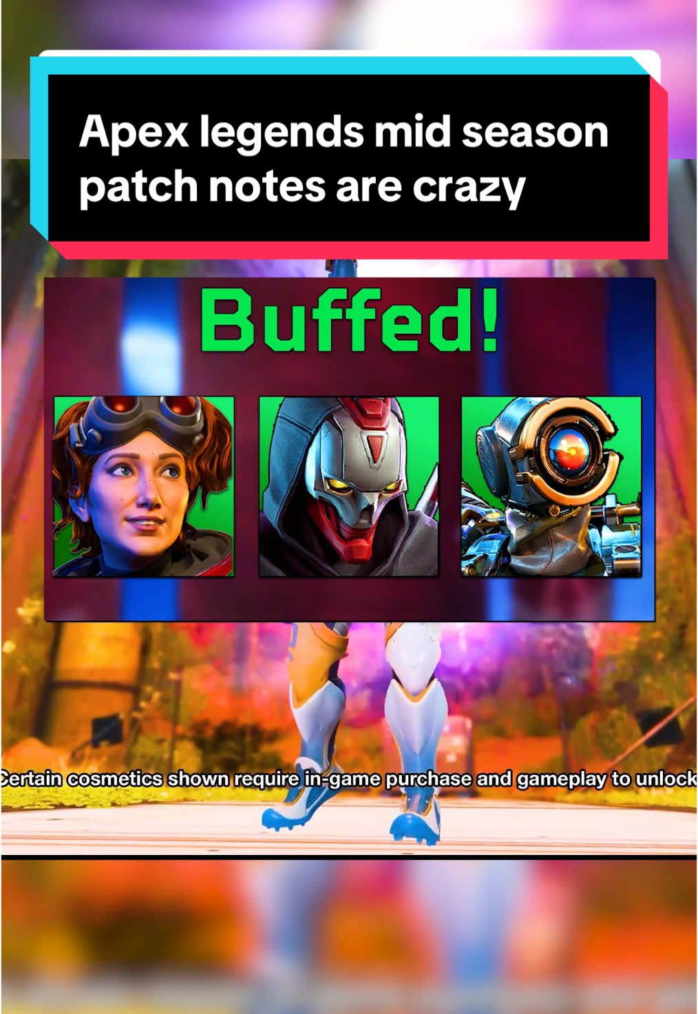 A post by @callmegriff.yt on TikTok caption: Here’s an optimized version of your text with better SEO for Apex Legends searches: Apex Legends Mid-Season Patch Notes: Skirmisher Buffs, Heirloom, and Legend Changes The Apex Legends mid-season update is here, bringing major Skirmisher buffs, a universal heirloom, and legend balance changes. Here’s everything you need to know. Skirmisher Perk Buffs 	•	Trailblazer: Gain a speed boost when sprinting toward an ally Skirmisher (must be at least 20m away). 	•	Charged Knock: 	•	Skirmishers get an extra ability charge + 50 HP regen on knock. 	•	Extra charge lasts 30s or until used. 	•	Applies to all Skirmisher legends’ Tacticals except Octane, who gets an extra Ult charge instead. 	•	HP regen prioritizes health, then shields, and can be interrupted by damage. New Event: Universal Heirloom – Power Sword The latest event introduces the Power Sword, a universal heirloom with unique death box animations and color variants. However, it’s likely locked behind loot boxes—so prepare for some monetization controversy. Legend Buffs & Nerfs Alter Buffs (Pause and read these yourself, I’m not reading them all 💀) Ash 	•	Void Breach (Ult): Cooldown increased to 2m 30s (was 2m). Horizon 	•	New Upgrades (Level 3): 	•	Conservation of Energy: Spacewalk grants 25 HP shield regen on soft landings. 	•	Combat Reserve: Can access Assault Bins, carry extra ammo per stack, and hold extra grenades. Loba 	•	Escape Artist: Shield regen reduced to 25 (was 50). Pathfinder 	•	New Upgrade (Level 3): 	•	Grapple Cooldown+: Tactical cooldown reduced by 10s. Revenant 	•	Assassin’s Instinct: Teammates can now see the low-health tracking marker like Revenant. 	•	Shadow Pounce: 	•	Activation time reduced by ~30%. 	•	Cooldown reduced to 20s (was 25s). 	•	Forged Shadows (Ult): Shield HP increased by 25. 	•	New Perks: 	•	Try To Hide (Level 2): Doubles the duration of the low-health enemy mark. 	•	Agile Assassin (Level 3): Reduces Shadow Pounce activation and charge time by half. 	•	Tactical cooldown reduced to 15s (was 20s). Wraith 	•	3rd-person run animation has returned! 	•	Into the Void (Tactical): 	•	Cooldown reduced to 20s (was 25s). 	•	Activation time reduced to 0.8s (was 1.25s). 	•	Can exit the void anytime by pressing Attack or Tactical. 	•	Dimensional Rift (Ult): 	•	Cooldown decreased to 2m 30s (was 3m). 	•	Reaches max speed faster. 	•	New Perks: 	•	Level 2: Ult cooldown reduced to 1m 30s (was 2m). 	•	Level 3: Fast Phase now decreases Tactical activation time by 30% (was 20%), reducing it to 0.5s (was 1.0s). 	•	Tactical cooldown reduced to 15s (was 20s). #apexlegends #Gaming #apexseason24 #GamingonTikTok #callmegriff 