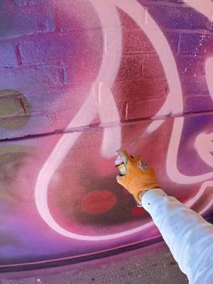 A post by @fatcapsprays on TikTok caption: Satisfying Neon Cartoon Street Art Painting! #streetart #painting #art #paintingart #spraypaint