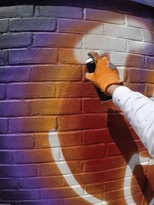 A post by @fatcapsprays on TikTok caption: Super Satisfying Cartoon Street Art Painting! #art #painting #satisfying #streetart