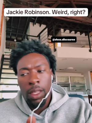 A post by @doss.discourse on TikTok caption: “It’s not that deep Joshua” part 20. Jackie Robinson vs Donald Trump.