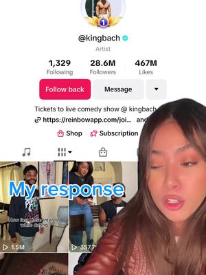 A post by @kingbach on TikTok caption: @Sienna Hubert-Ross 