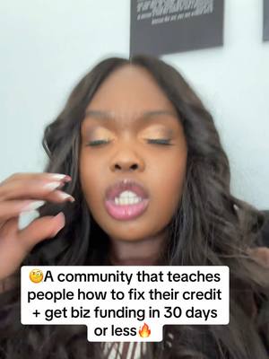 A post by @urfavbizcoach on TikTok caption: #1 Credit + Funding Community 🏆
