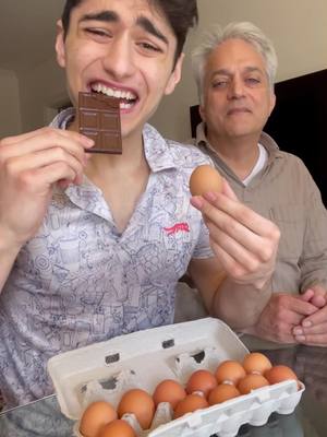 A post by @milaadkmagic on TikTok caption: MAGIC CHOCOLATE EGG TRICK TUTORIAL 😱😂