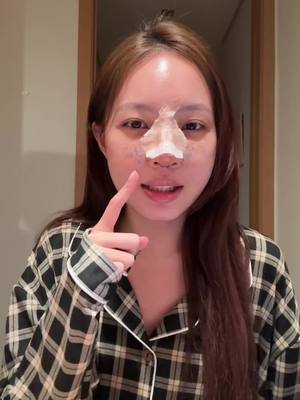 A post by @cardncyn on TikTok caption: อัพเดตจมูกทะลุ