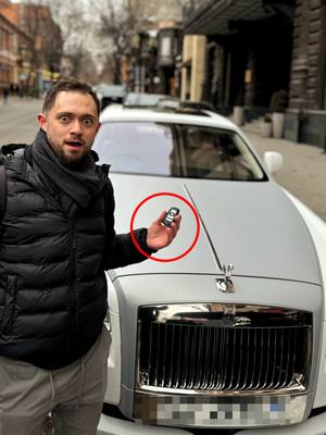 A post by @lucagallone on TikTok caption: LEAVING Rolls-Royce Keys In ARMENIA 🇦🇲 (Social Experiment)