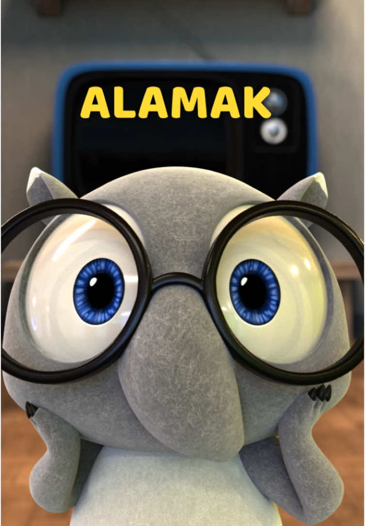 A post by @yimotapir on TikTok caption: #alamakrayalagi #raya2025 #animationontiktok #YimoTapir #sembangentertainment #cuteanimation 