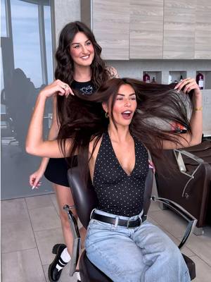 A post by @sharon.simplyinsane on TikTok caption: What do y’all think of her hair transformation⁉️😍 FULL VID LINK IN BIO👀 #AmikaPartner 