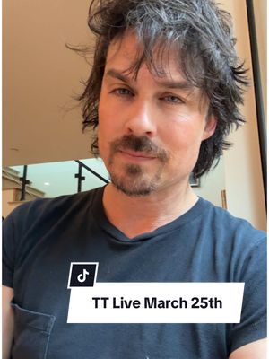 A post by @iansomerhalder on TikTok caption: See you on live March 25th from 2pm-4pm PT 😎 Don't forget to register through the link below and I will see you there!   @The Absorption Company 