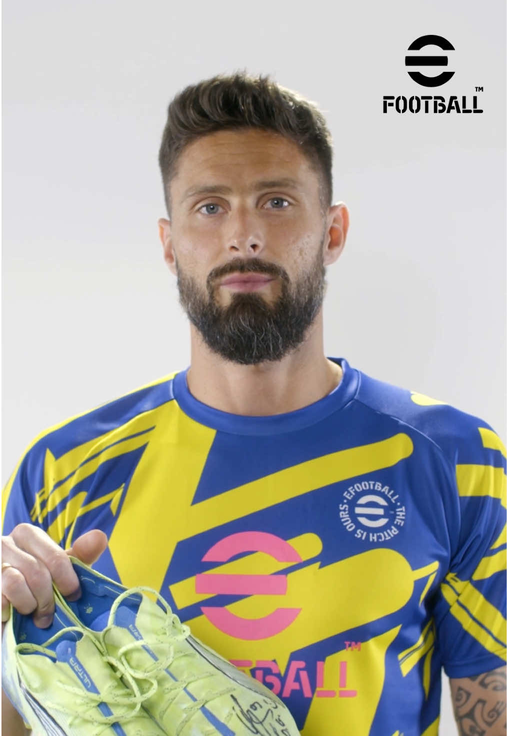 A post by @oliviergiroud on TikTok caption: Think you’ve got what it takes to score big?  Don’t miss your shot with eFootball—visit the link below between today and March 26 and enter to WIN!  #eFootball #PR #giveaway #yourteamyourreward https://konami.jp/3PT9PiN * Open to legal U.S. residents 18+