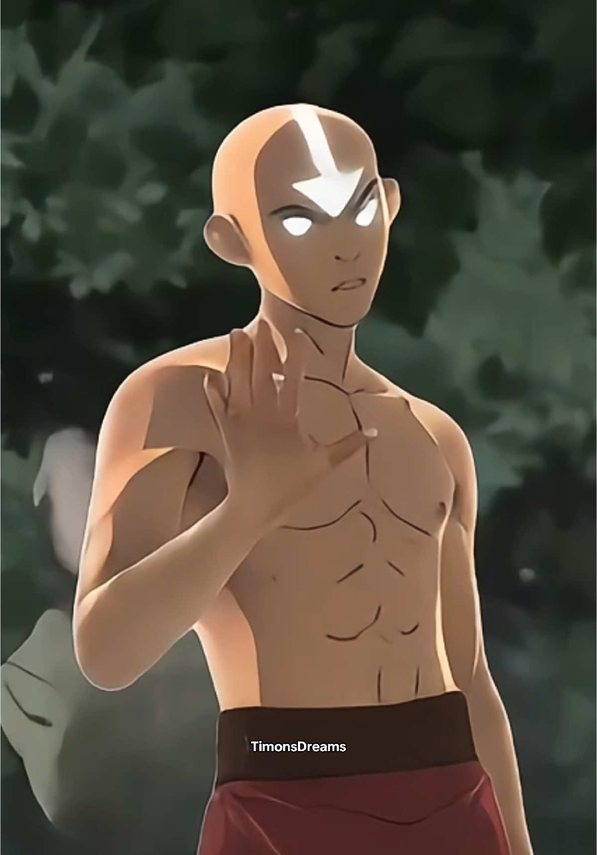 A post by @timonsdream on TikTok caption: Aang gets his get back, for the cheesecake factory incident. 🔫🙏🏽😫