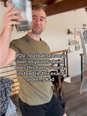 A post by @pkcreedon on TikTok caption: Anyone else need their house cleaned next Sunday?! I know a guy. #ad Mike loves his @BISSELL Clean CrossWave HydroSteam. Link in bio to shop what we have! #BISSELLSpringIntoClean #BISSELLpartner #lgbtq #husbandgoals #loveislove #relatable 
