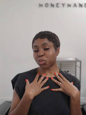 A post by @officialhoneyhand on TikTok caption: Full lace short wig for @Mercedes Benson #fypシ゚viral #fyp #pixie #hairtok #londonhairstylist #pixiewig 