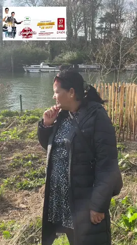 A post by @bmlabb01 on TikTok caption: @Maya__Events proudly presents "Laughter for Life", featuring Rajesh Hamal, stepping onto the stage for the FIRST TIME as a stand-up comedian, alongside the hilarious Sandip Chettri (Mr. Happy) and a sensational live performance by Nepla's Iconic Singer Nabin K Bhattarai & Atripta Band! #sandipchettri  #comedyking #whattheflop #laughterforlife 😅@Meena 