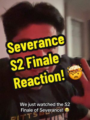 A post by @dannydorito23 on TikTok caption: One of the best TV shows of the last decade! 🤯 @Apple TV #severance #reaction #tv #finale 