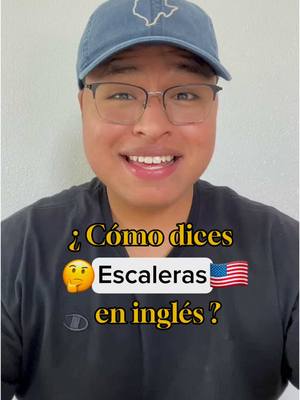A post by @saviorenglish on TikTok caption: ¿Sabias que hay más de una forma para decir ESCALERAS en inglés? 😱🤩🇺🇸 #ingles #english #englishteacher #fyp #aprendeingles #inglesonline #inglesfacil 