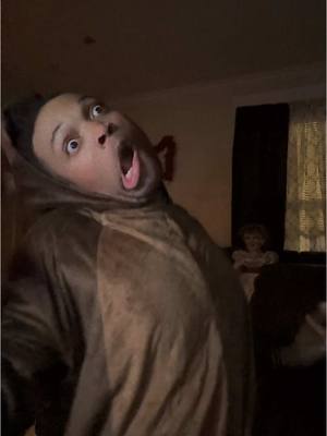 A post by @lante_scary_lives on TikTok caption: POV Annabelle got vecna powers 