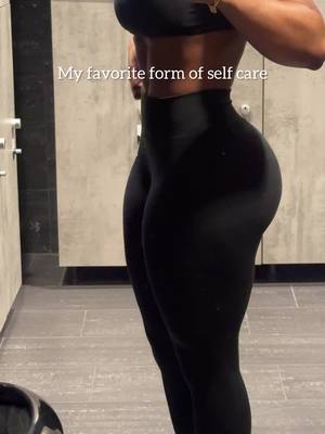 A post by @uchembastrives on TikTok caption: What’s your favorite form of self care?  Gym fit: @Gymshark  Code: UCHE10 #fyp #fittok #fitness 