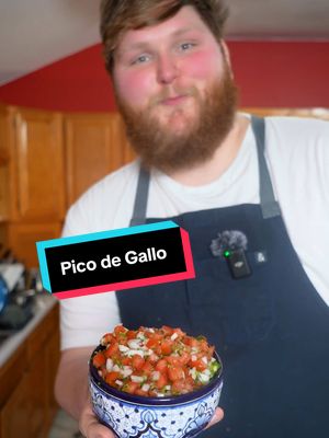 A post by @chefzealand on TikTok caption: The recipe I used the most while teaching myself how to cook  Ingredients:  6 Roma tomatoes  1 white onion  1-2 Serrano chiles  1 cup fresh cilantro (including some finely chopped stems) Juice of 2 limes Salt to taste  #pico #picodegallo #salsa #tomatoes #cilantro #food #foodie #chef #recipe #fyp 