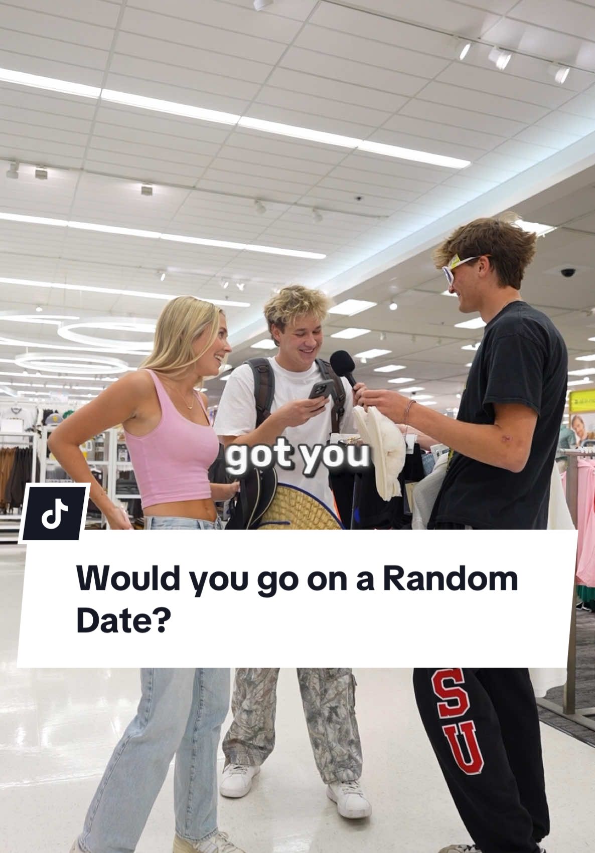 A post by @johnrusanov on TikTok caption: Would you on a random date for money? #manonthestreet #streetinterview 