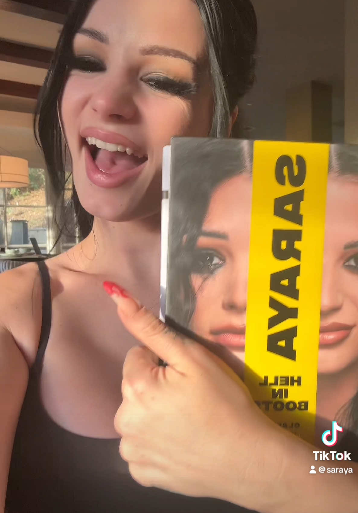 A post by @saraya on TikTok caption: 2 days!!! Im so excited you guys!!! 🥹 go to the link in my bio to preorder now! ❤️‍🔥
