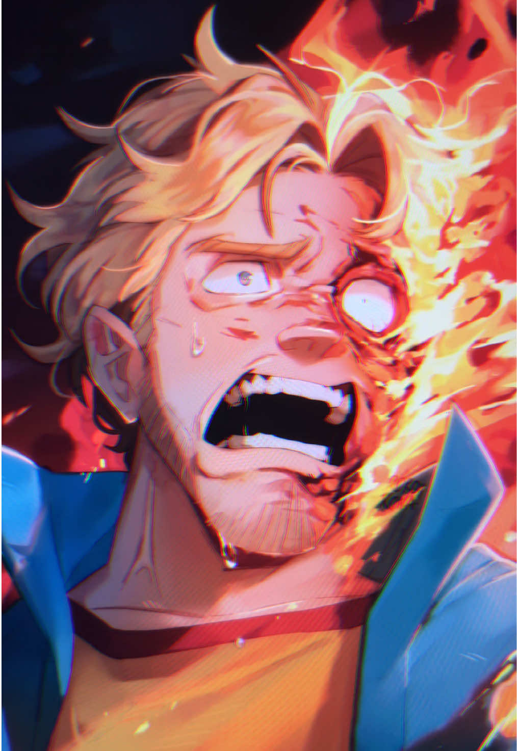 A post by @rorokonaa on TikTok caption: i still very much love this game (and drawing expressions) #mouthwashing#fanart#expression#procreate#fyp 