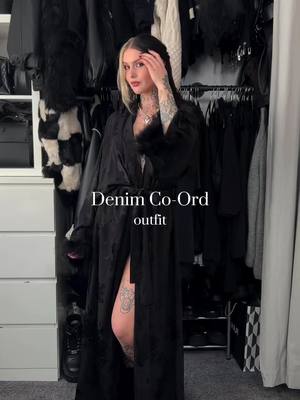 A post by @izzysiim on TikTok caption: Denim Co-Ord for Spring ✨🖤 ad  Jacket, jeans, top and sunglasses from @asos 🫶🏻  #alttiktok #alternative #alternativegirl #outfitideas #grwm #springoutfit 