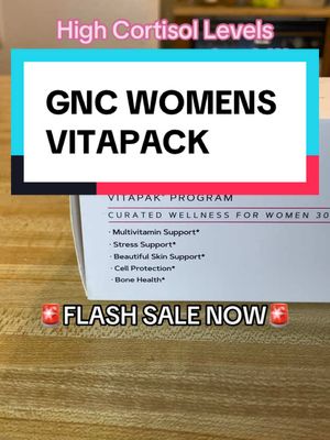 A post by @naturalhealingworld on TikTok caption: No cortisol stomach this summer!🥰😍💥 Elevate your health with GNC's Vitapak and feel the difference! #highcortisol #gnc #gncvitapak #supplements #womenshealth #tiktokshopfinds #tiktokshopjumpstart #tiktokshopspringsale #tiktokshopdeals #parati 