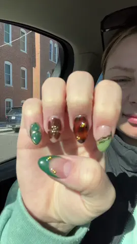 A post by @angelstemler on TikTok caption: Baby Shower nails are EATING 💅🏽 