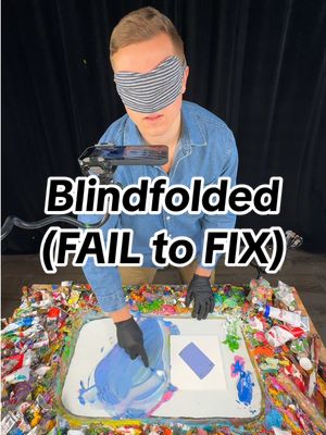 A post by @fritzdoesart on TikTok caption: Blindfolded Color Match (FAIL to FIX) 