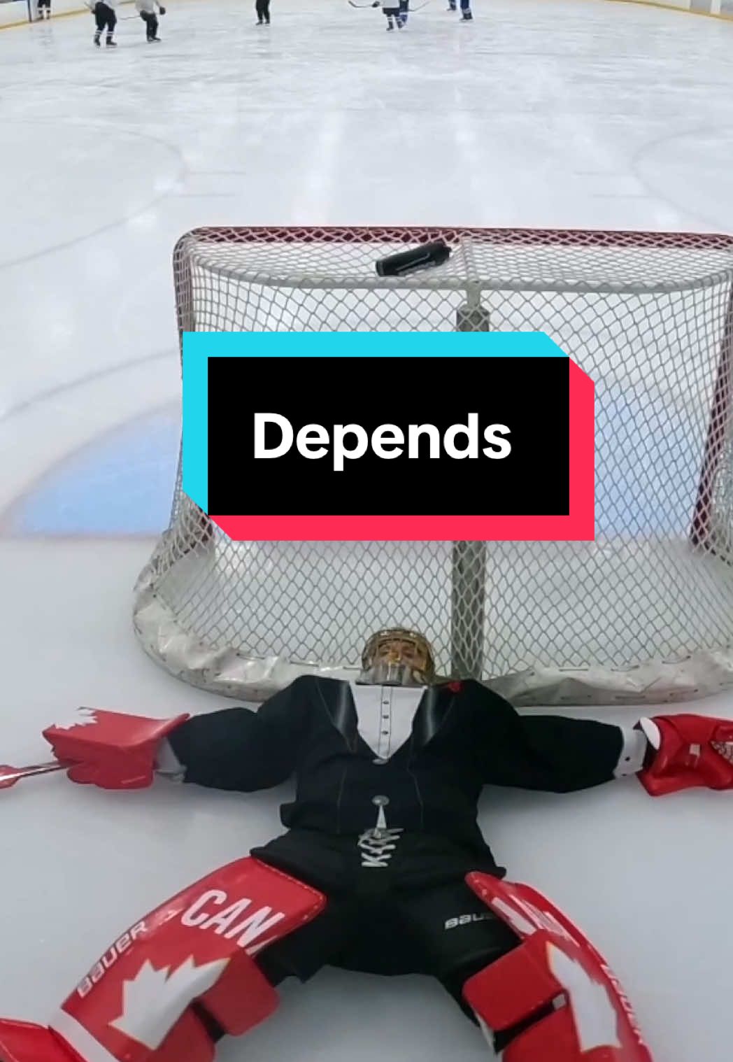A post by @nickthegoalie_1 on TikTok caption: Depends 