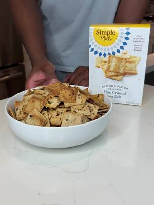 A post by @rappingchef on TikTok caption: Firecrackers🧨 or Comeback Crackers? #simplemillspartner @Simple Mills 