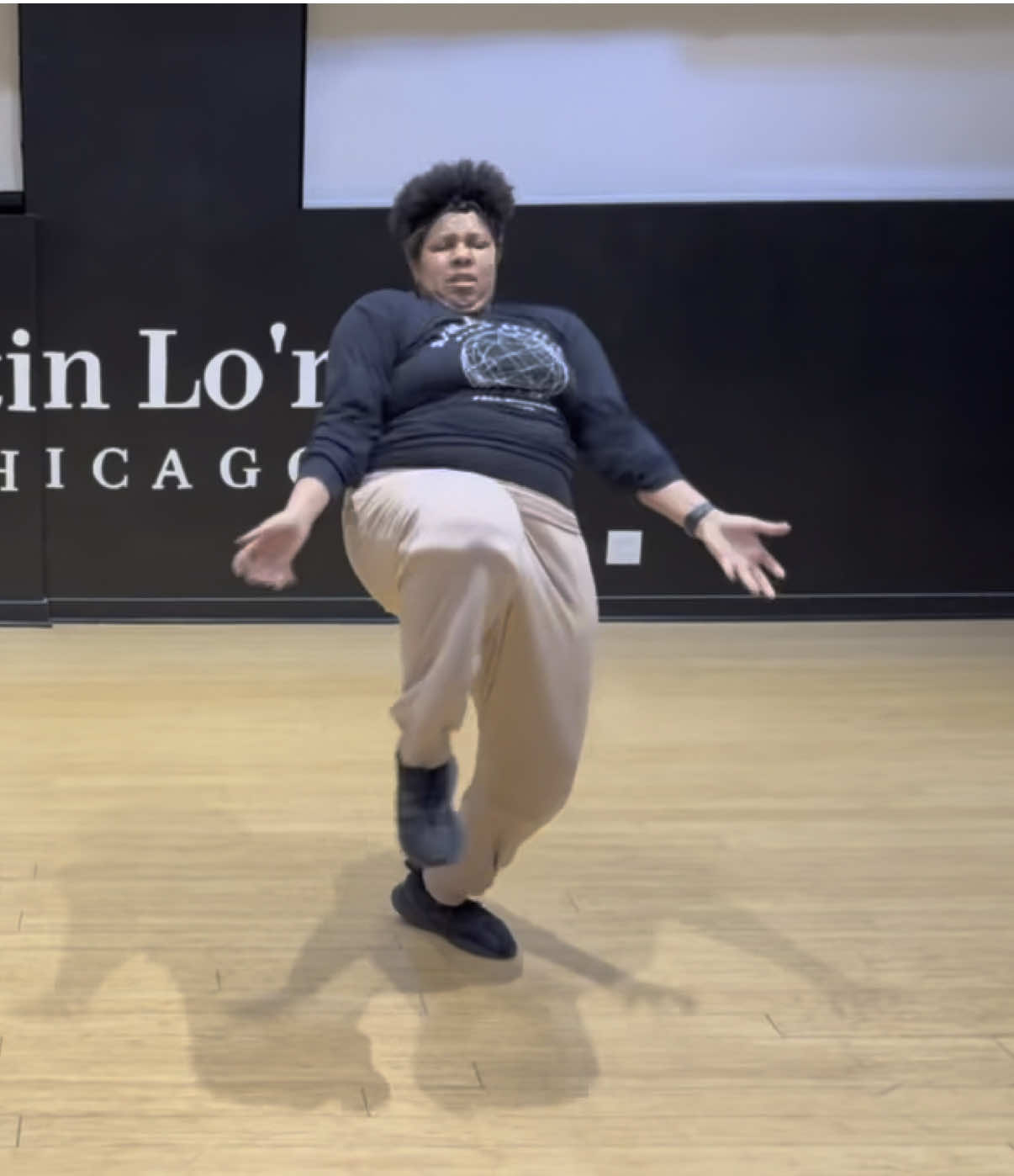 A post by @_thatgirljj on TikTok caption: So grateful to dance w/ @Johnnie Campbell again since 2018..🐾 Was fighting for my life chileee 💯 #chicago #dance #hiphop #fyp 