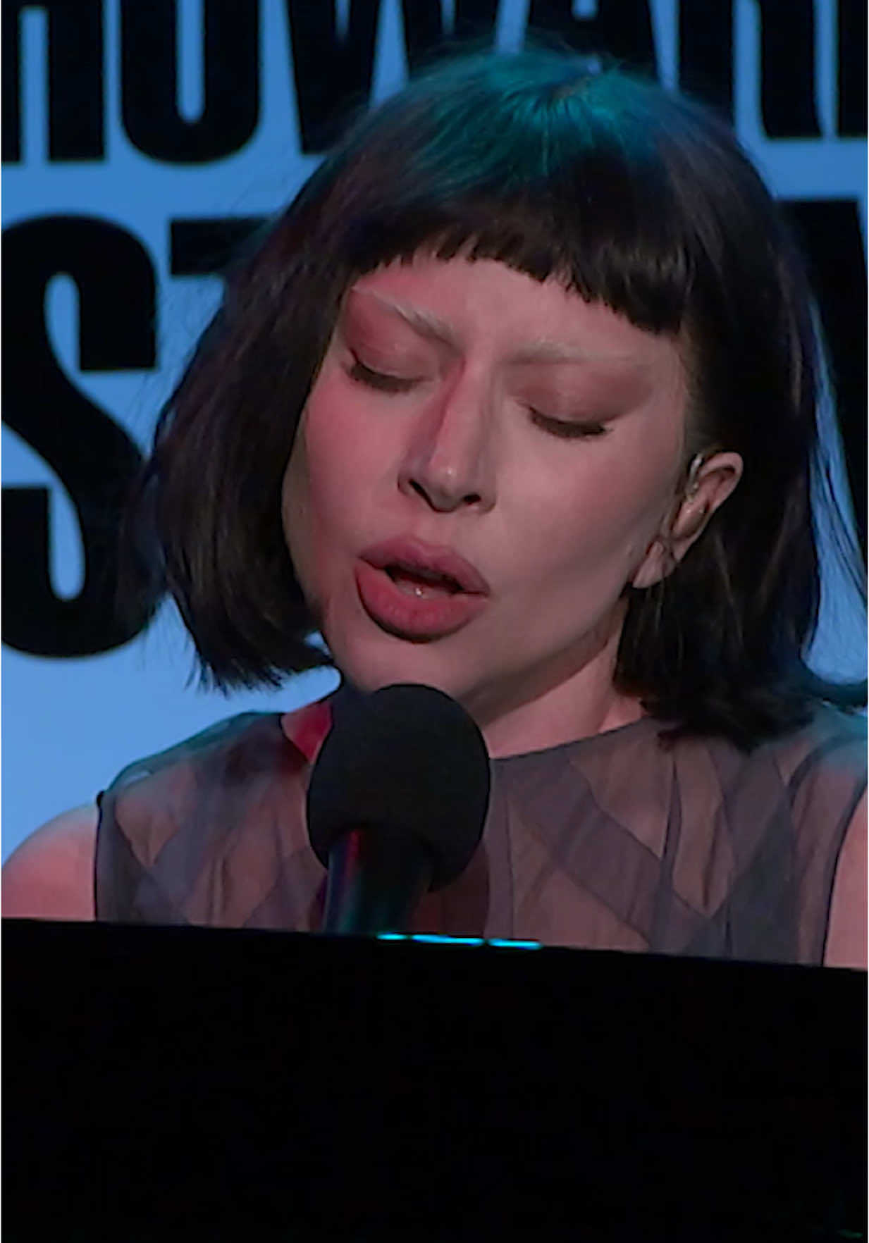 A post by @ladygaga on TikTok caption: “Abracadabra” on @The Howard Stern Show 