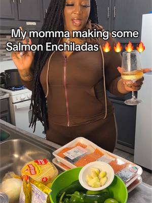A post by @niyawiyaaa18 on TikTok caption: Salmon enchiladas!!!🔥🔥🔥🔥 @Mrs.Fyateee #foryoupage #viral #viralvideos #foryoupage #viralvideos #msfyatee #enchiladas #salmon 