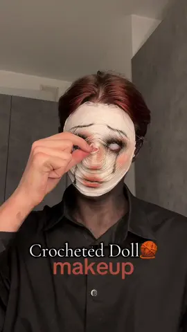 A post by @neplat0n on TikTok caption: Crocheted doll makeup🧶🪡