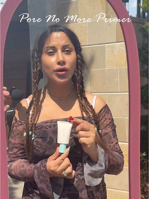 A post by @shrouqsunshine on TikTok caption: تجربة Pore No More Primer @SHEGLAM #SHEGLAMPoreNoMoreprimer#SHEGLAMPrimer#SHEGLAM  Can your primer pass the tape test? 👀✨