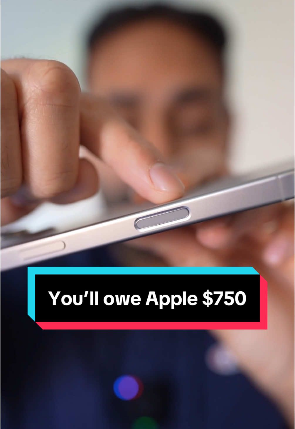 A post by @anantchoxi on TikTok caption: It’ll cost you $750 to get the Camera Control button fixed on your iPhone 16. Unless you get the @ESR US Hybrid Case! #iphonecameracontrol #esrtech #esriphone16promaxcase #esrgear #esrmagsafe #iphone16 #iphonecase #stashstand #ad 