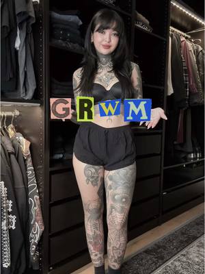A post by @ginamadskull on TikTok caption: Get ready with me for work as tattoo artist 🖤  . (no ad)  #grwm#OOTD#outfit#outfitideas#outfitinspo#alt#altgirl#girlswithtattoos#tattooartist#swisstattooartist#queer#lgbtq#tattoo