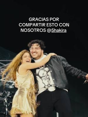 A post by @grupofrontera on TikTok caption: Gracias @Shakira gracias México #shakira #grupofrontera #concierto #fyp #parati 