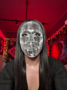 A post by @rafaelsantos on TikTok caption: mirror ball makeup! 🪩✨ #makeup 